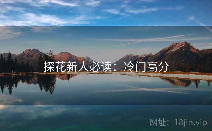 探花新人必读：冷门高分
